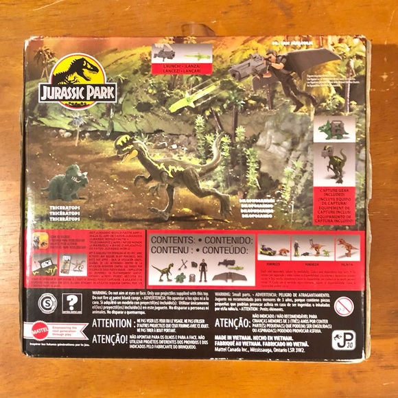 Jurassic Park Dr. Ian Malcolm Glider Escape Pack 93 Classic 30th Anniversary NEW - Picture 2 of 2